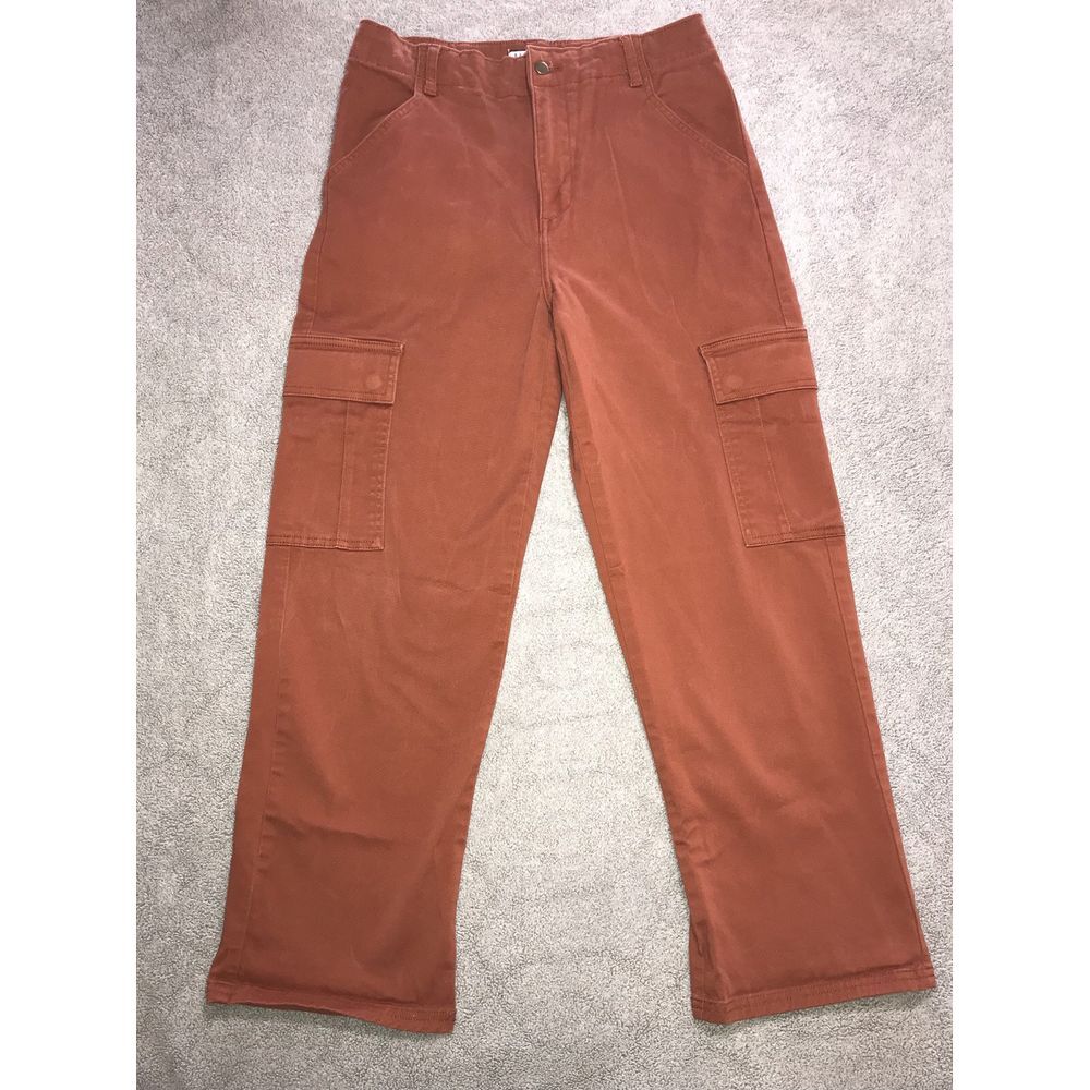 Bagatelle Collection Pants Womens 6 Orange Cargo Utility Pockets Straight Leg
